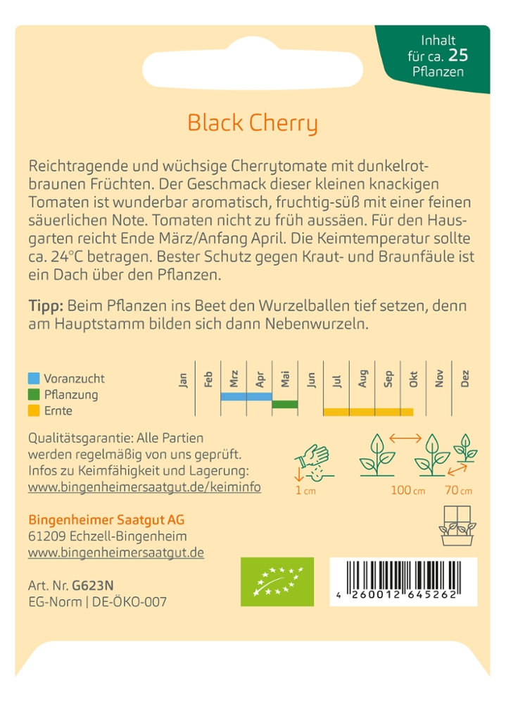Tomatensaatgut Black Cherry -B-