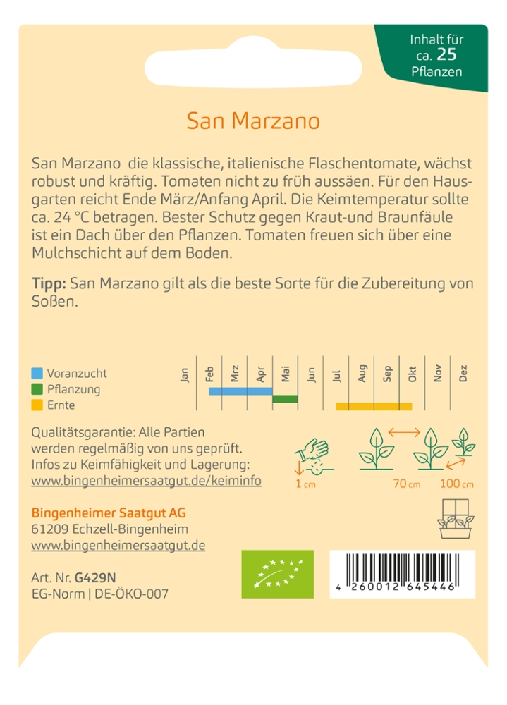 Tomatensaatgut San Marzano -B-