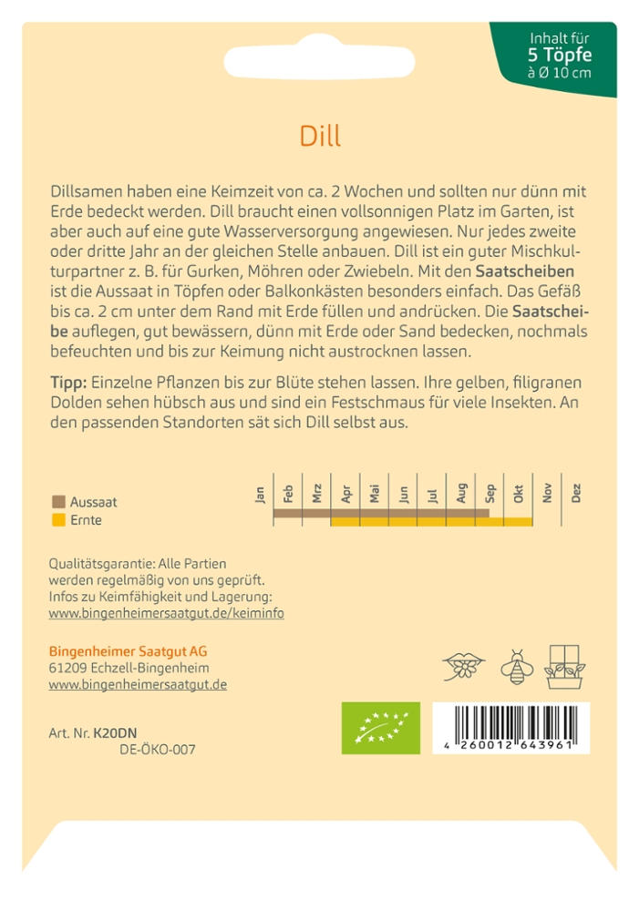 Saatscheiben Dill -B-