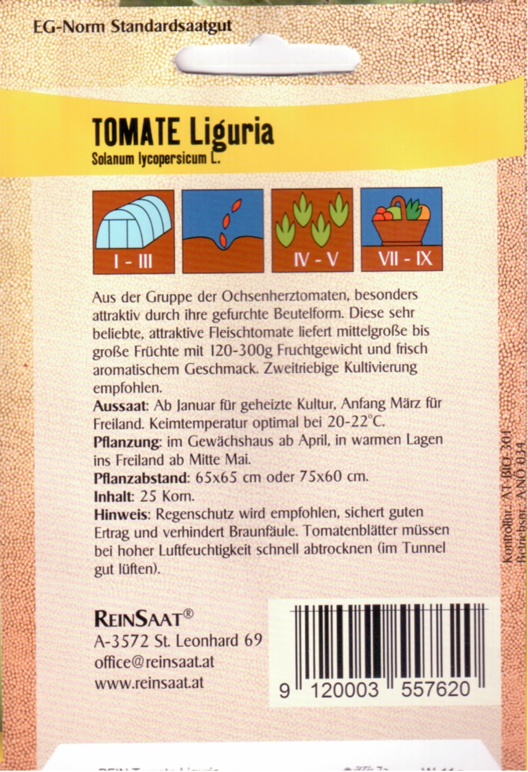 Tomatensaatgut Liguria -R-