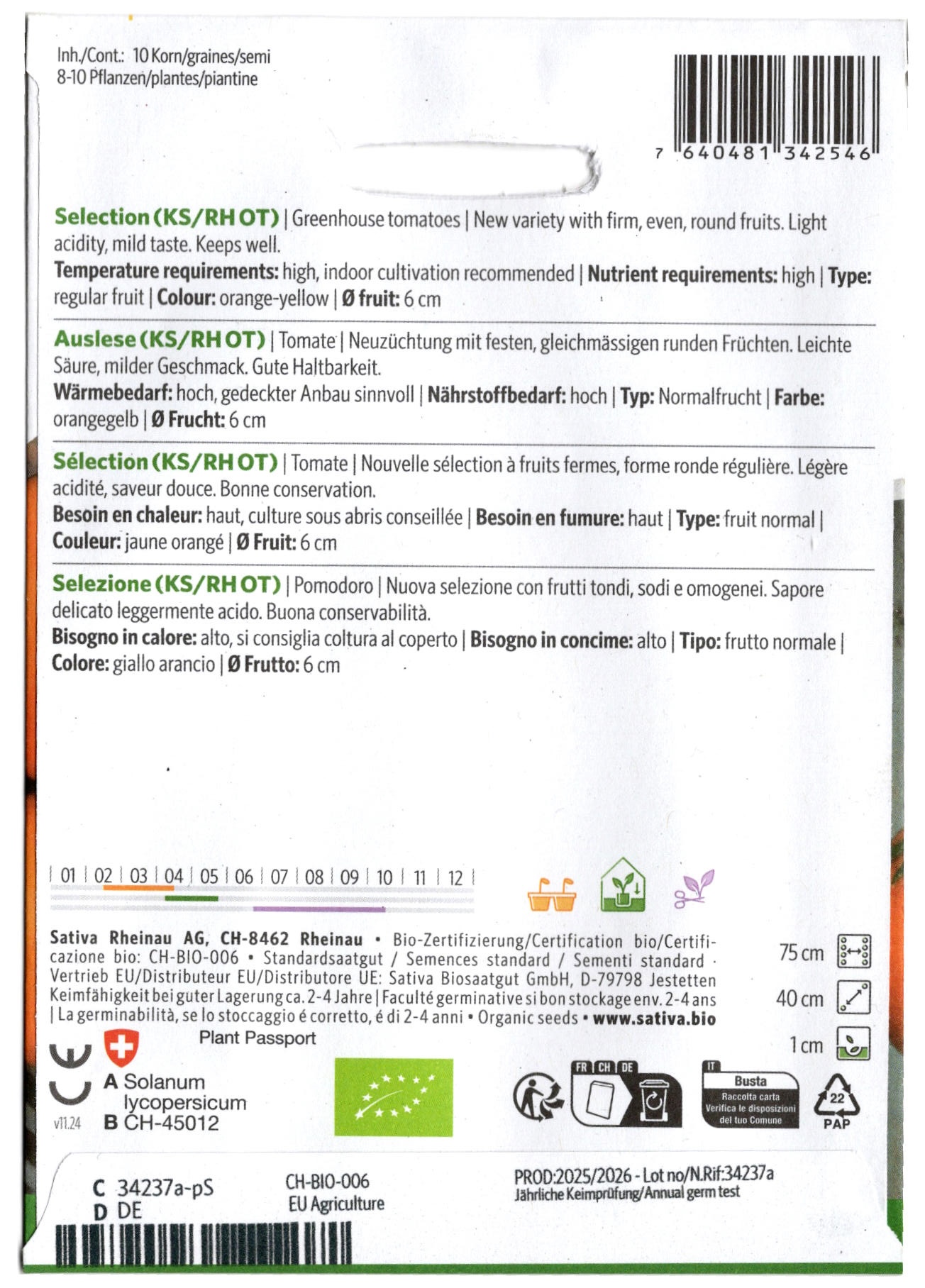 Tomatensaatgut Xenobia Auslese (KS/RH OT) -S-