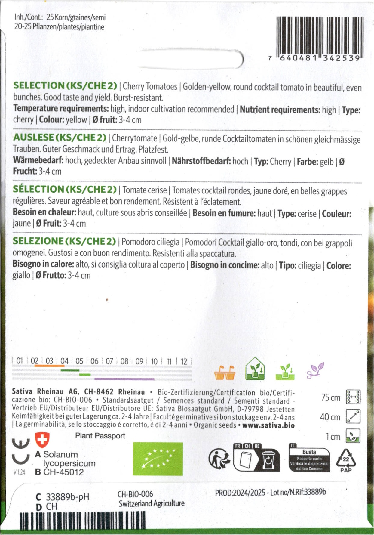 Tomatensaatgut Mareile -S-